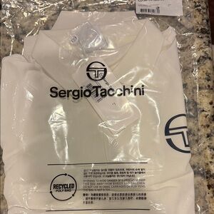 Sergio Tacchini Men's Cream Polo Shirt